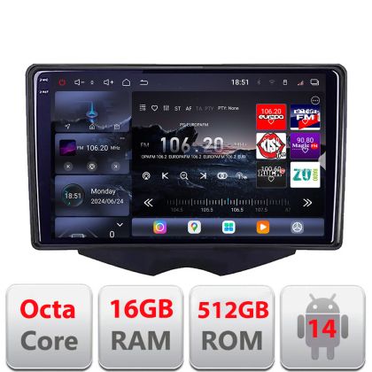 Navigatie Hyundai Veloster 2010-2018 Android radio gps internet 8 core QLED 2K 12+256GB 360 Edotec