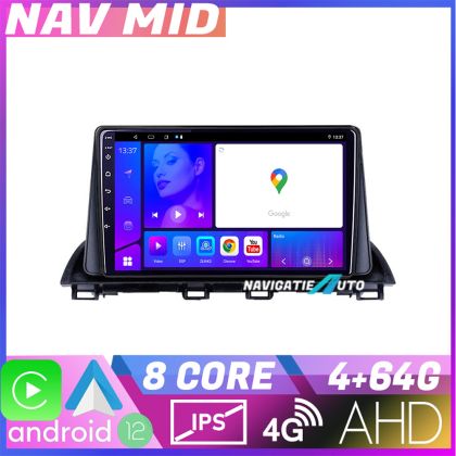 Navigatie Mazda 3 2014 2019 KIT 463 EDOTEC-LITE Android Ecran 720P Octa Core 4 64 Carplay