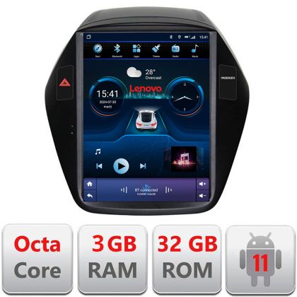 Navigatie Hyundai IX35 2010-2015 tip tesla radio gps internet 8 Core 3+32 4G carplay android auto  kit-tesla-361+EDT-E42