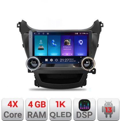 Navigatie Hyundai Elantra 2013-2015 Kit-359 Edotec  4+64 10.5 inch Incell 1K android Wifi 5Ghz gps internet  Q