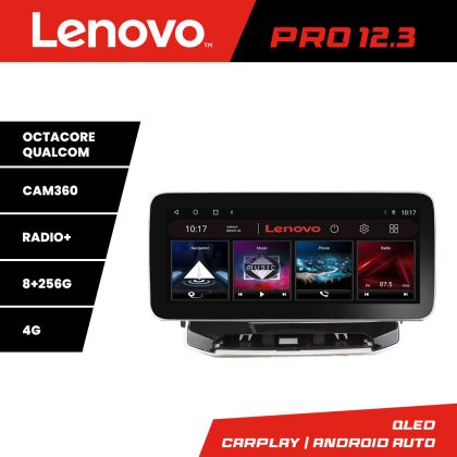 Navigatie Jeep Compass 2021- Lenovo Qled 12.3 inch Octa Core 8+256 360 DSP ADAS carplay android auto radio internet kit-compass2021+PRO-12.3-8+256+kit-10-9