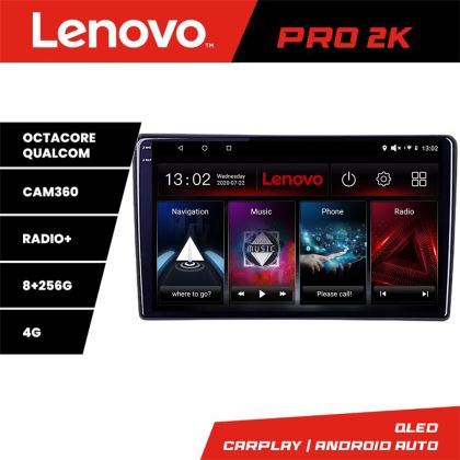 Navigatie Citroen Berlingo Opel Combo 2021- Lenovo Qled 2K Octa Core 8+256 360 DSP carplay android auto radio gps internet kit-berlingo2021+PRO-2K-10-8+256