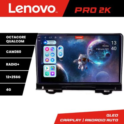 Navigatie Honda HR-V 2022- Lenovo Qled 2K Octa Core 12+256 360 DSP ADAS carplay android auto radio internet kit-hr-v2022+PRO-2K-10-12+256