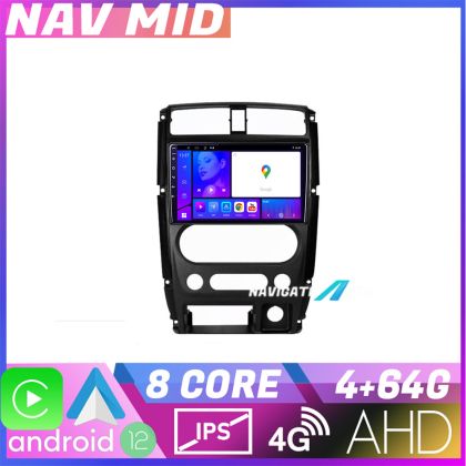 Navigatie Jimny 2007 2016 KIT JIMNY07 EDOTEC-LITE Android Ecran 720P Octa Core 4 64 Carplay