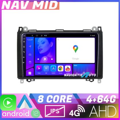 Navigatie Mercedes VW KIT 068 EDOTEC-LITE Android Ecran 720P Octa Core 4 64 Carplay