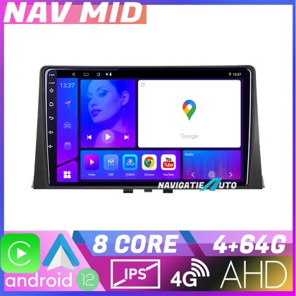 Navigatie Citroen Berlingo 2019 KIT berlingo18 EDOTEC-LITE Android Ecran 720P Octa Core 4 64 Carplay