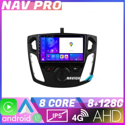 Navigatie Ford Focus 3 KIT 150 EDOTEC-LITE Android Ecran 720P Octa Core 8 128 Carplay