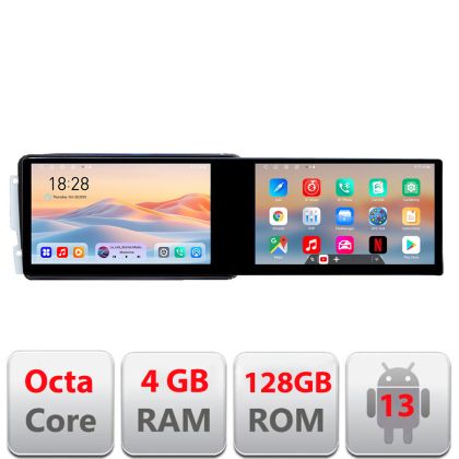 Navigatie Mercedes C 2001-2004 CLK G Kit-171 Edotec 2 ecrane  8 core 4+128 21.6 inch Incell android Wifi 5Ghz gps internet