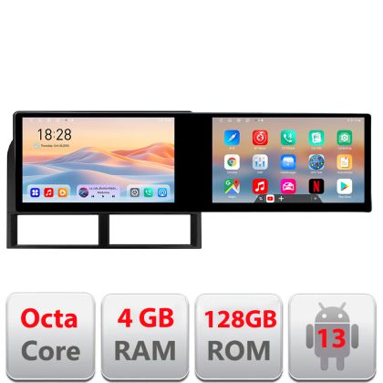 Navigatie Jeep Grand Cherokee 1999-2004 Kit-cherokee-old Edotec 2 ecrane  8 core 4+128 21.6 inch Incell android Wifi 5Ghz gps internet et GPS WI