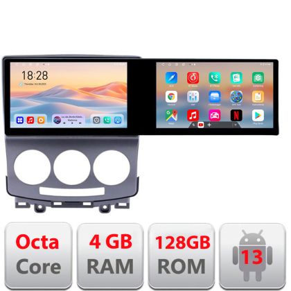Navigatie Mazda 5 2005-2010 Kit-MZ22 Edotec 2 ecrane  8 core 4+128 21.6 inch Incell android Wifi 5Ghz gps internet  Cor
