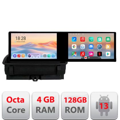 Navigatie Audi Q3 2011-2018 Edotec 2 ecrane  8 core 4+128 21.6 inch Incell android Wifi 5Ghz gps internet Kit-q3