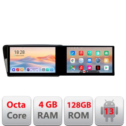 Navigatie Skoda Rapid Seat Toledo 2013+ Edotec 2 ecrane  8 core 4+128 21.6 inch Incell android Wifi 5Ghz gps internet  Kit-rapid v1