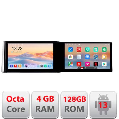 Navigatie Toyota Rav4 2018- Kit-RAV4 Edotec 2 ecrane  8 core 4+128 21.6 inch Incell android Wifi 5Ghz gps internet  Cor