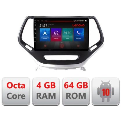 Navigatie Jeep Cherokee 2014-2019 E-248 Octa Core cu Android Radio Bluetooth Internet GPS WIFI DSP 4+64GB 4G RESIGILAT