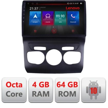 Navigatie Citroen C4 2011-2016 E-241 Octa Core cu Android Radio Bluetooth Internet GPS WIFI DSP 4+64GB 4G RESIGILAT