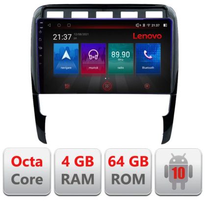 Navigatie Porsche Cayenne 2002-2011 E-443 Octa Core cu Android Radio Bluetooth Internet GPS WIFI DSP 4+64GB 4G RESIGILAT