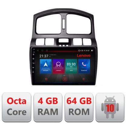 Navigatie Hyundai Santa Fe 2000-2006 Android radio gps internet Octa Core 4+64 LTE Kit-santafe-old+EDT-E509-PRO RESIGILAT