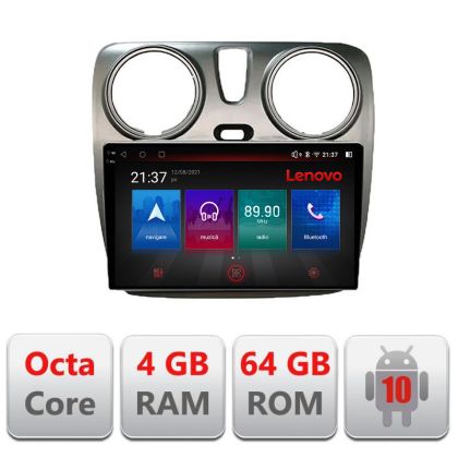 Navigatie dedicataDacia Dokker Android radio bluetooth internet DSP 8Core 4 GB ram carplay android auto 360 RESIGILAT