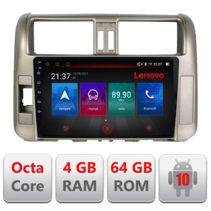 Navigatie Toyota Prado 2010-2013 E-347 Octa Core cu Android Radio Bluetooth Internet GPS WIFI DSP 4+64GB 4G RESIGILAT