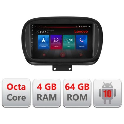 Navigatie Fiat 500 2014- E-539 Octa Core cu Android Radio Bluetooth Internet GPS WIFI DSP 4+64GB 4G RESIGILAT
