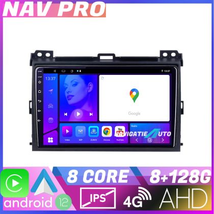 Navigatie Toyota Prado 2007 KIT 456 EDOTEC-LITE Android Ecran 720P Octa Core 8 128 Carplay v1