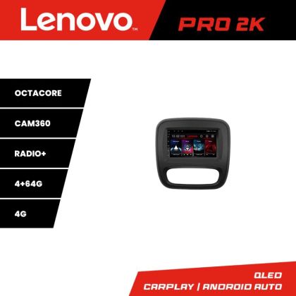 Navigatie Renault Trafic 2014-2017 Lenovo Kit-rt09 8 core QLED 2K 4+64 360 Android Waze USB Navigatie Internet Youtube Radio v2