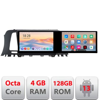 Navigatie Nissan Murano Z51 2007-2013 Edotec 2 ecrane  8 core 4+128 21.6 inch Incell android Wifi 5Ghz gps internet  KIT-murano2010