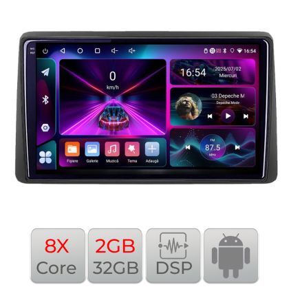Navigatie Dacia Duster dupa 2019 A-199  4+64 InCell Display 1K Android Waze USB Navigatie Internet Youtube Radio