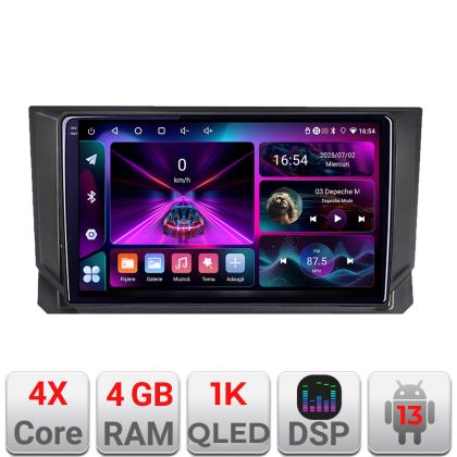 Navigatie Seat Arona Android radio gps internet  4+64 InCell Display 1K kit-arona+EDT-E209-RK