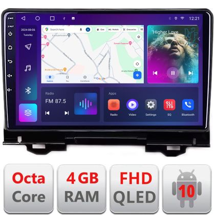Navigatie Honda HR-V 2022- dedicata Android QLED octa core 4+64 4G DSP FHD carplay android auto radio gps internet Android kit-hr-v2022+EDT-E310v3