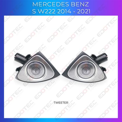 Lumini Ambientale NIGHTVIBE difuzoare stalpi fata Mercedes Clasa S W222 control pe sistemul original sau telefon
