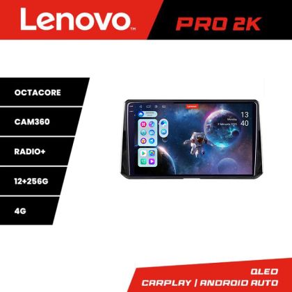 Navigatie Toyota Corolla/Auris 2018- Lenovo Kit-388 8 core QLED 2K 12+256 360 Android Waze USB Navigatie Internet Youtube Radio
