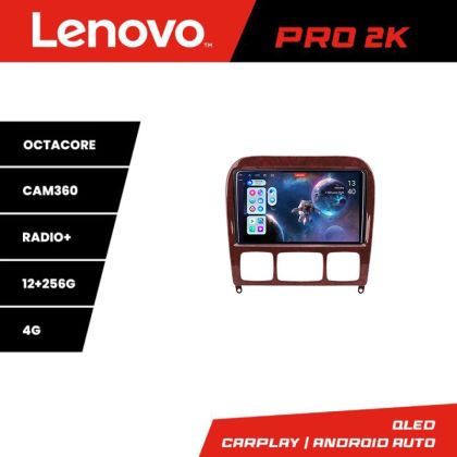 Navigatie Mercedes Clasa S 1998-2005 Lenovo Kit-220 8 core QLED 2K 12+256 360 Android Waze USB Navigatie Internet Youtube Radio