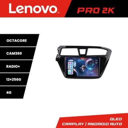 Navigatie Hyundai i20 2015-2018 Lenovo Kit-517 8 core QLED 2K 12+256 360 Android Waze USB Navigatie Internet Youtube Radio