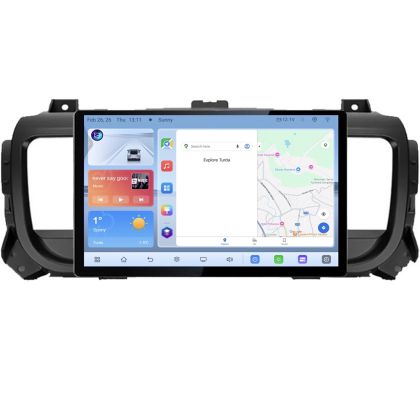 Navigatie dedicata Citroen Jumpy Toyota Proace Peugeot Traveller N-jumpy16 Edonav ecran 13" 1K 4+64 Android Waze USB Navigatie V1