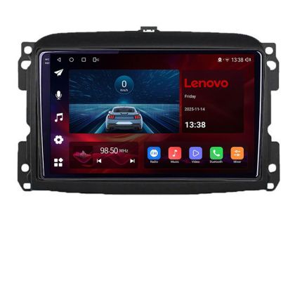 Navigatie Fiat 500c 2015-2021, Lenovo Ultra Original, Qualcomm 8-Core, 4G, Camera 360, CarPlay Wireless, 4+64GB, 9"