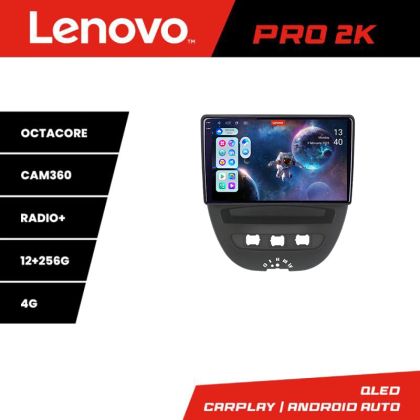 Navigatie Citroen C1 Peugeot 107 Toyota Aygo 2005-2014 Android radio gps internet 8 core QLED 2K 12+256 360 Lenovo v1