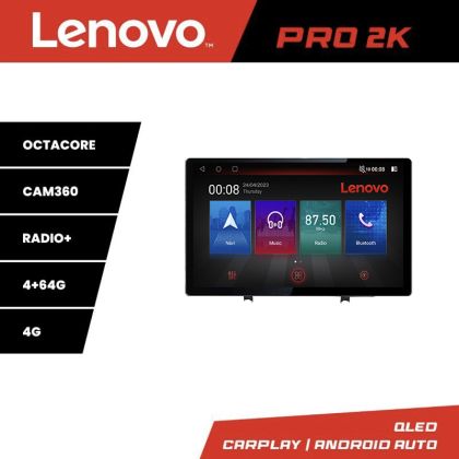 Navigatie Renault Clio 3 2005-2013 Lenovo PRO 4+64 13 inch 2K android 4G DSP gps internet  Co
