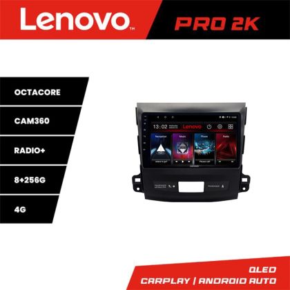 Navigatie Mitsubishi Outlander 2010 Lenovo Kit-056 8 core QLED 2K 8+256 360 Android Waze USB Navigatie Internet Youtube Radio v2