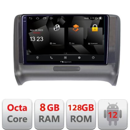 Navigatie Audi TT 2004-2011 5960Pro-078 Android Octa Core Qualcomm 2K Qled 8+128 DTS DSP 360 4G Optical