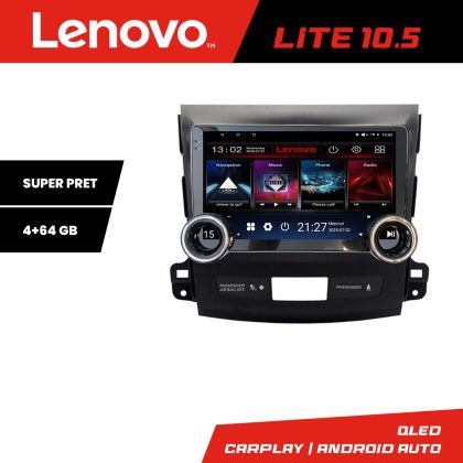 Navigatie Mitsubishi Outlander 2010 Kit-056 Lenovo  8 core 4+64 10.5 inch Incell 1K android Wifi 5Ghz gps internet  Q v1