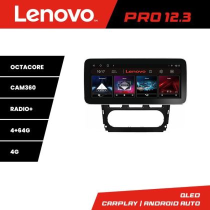 Navigatie Ford Mondeo 2010-2014 K-mondeo-clima Lenovo PRO 4+64 12.3 inch qled android 4G DSP gps internet