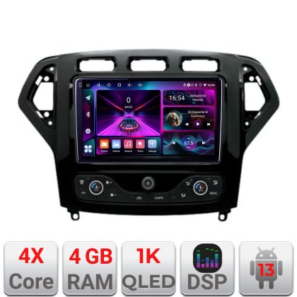 Navigatie Ford Mondeo 2007-2010 Android radio gps internet 4+64 InCell Display 1K KIT-mondeo-nav-07+EDT-E209-RK
