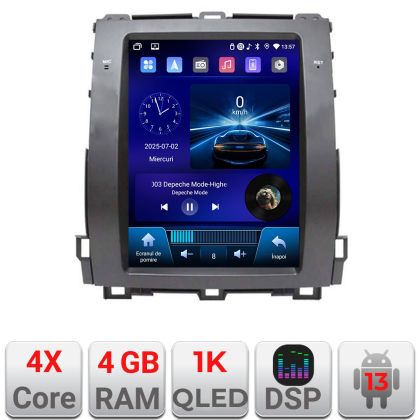 Navigatie Toyota Prado J120 high tip tesla radio gps internet 4 Core carplay android auto 4+64 Incell Display kit-tesla-456-high+EDT-E220-RK v1