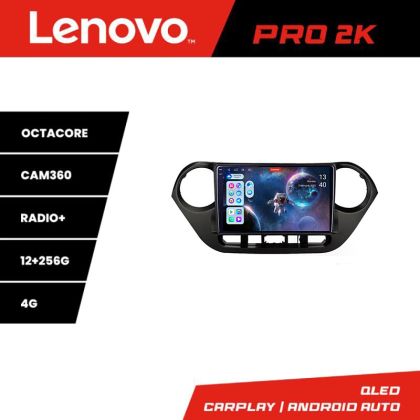Navigatie Hyundai I10 2013-2019 Lenovo Kit-HY38 8 core QLED 2K 12+256 360 Android Waze USB Navigatie Internet Youtube Radio