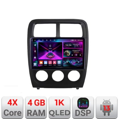 Navigatie Dodge Caliber 2010-2012 A-CALIBER  4+64 InCell Display 1K Android Waze USB Navigatie Internet Youtube Radio