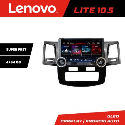 Navigatie Toyota Hilux 2008-2014 Kit-143 Lenovo  8 core 4+64 10.5 inch Incell 1K android Wifi 5Ghz gps internet