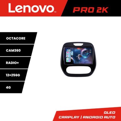 Navigatie Renault Captur Lenovo Kit-CAPTUR 8 core QLED 2K 12+256 360 Android Waze USB Navigatie Internet Youtube Radio