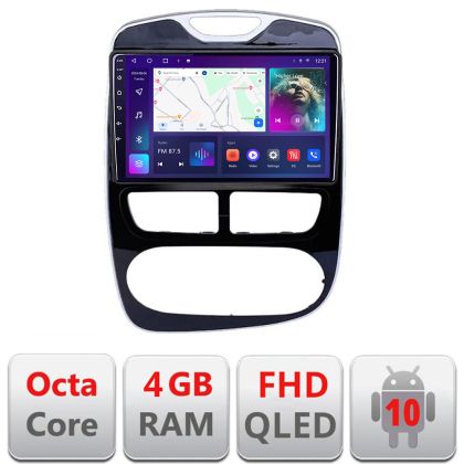 Navigatie Renault Clio 4 V1 B-467 Android Ecran QLED octa core 4+64 carplay android auto KIT-467+EDT-E310V3