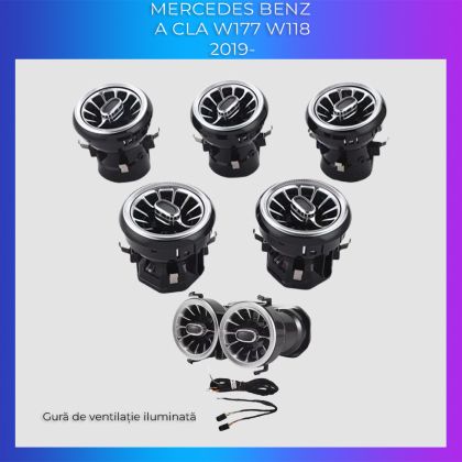 Lumini Ambientale NIGHTVIBE Mercedes W177-02+03 2019-2025 dedicat ventilatoare dedicate control telefon sau sistem original